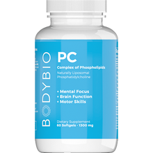 Load image into Gallery viewer, BodyBio PC 60 softgels