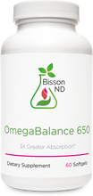 Load image into Gallery viewer, Bisson ND, OmegaBalance 650 (60 Capsules)
