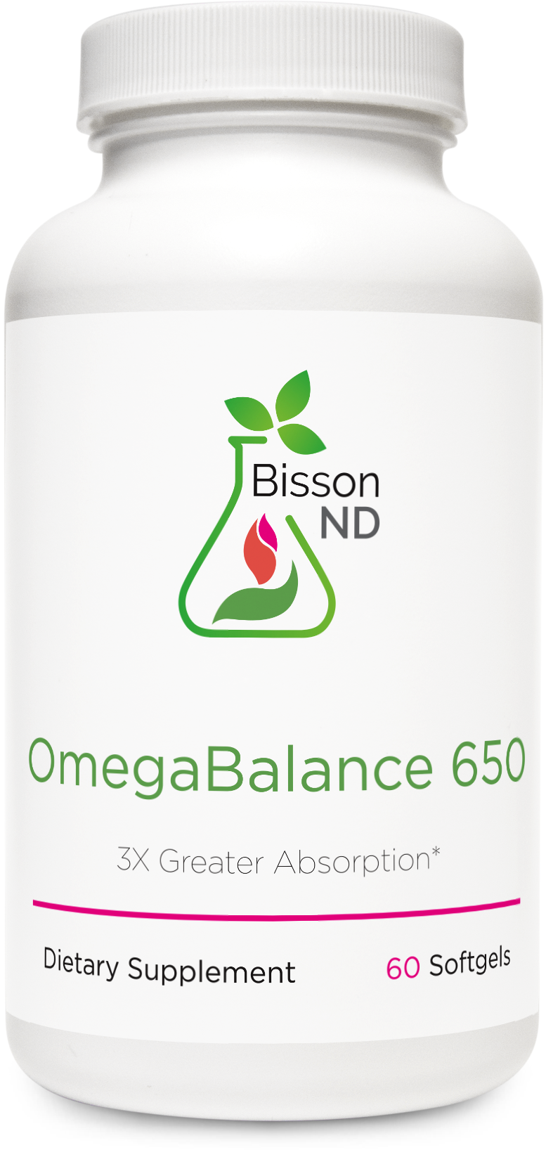 Bisson ND, OmegaBalance 650 (60 Capsules)